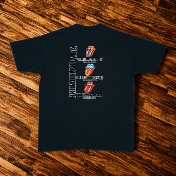 Rolling Stones 2002 Philadelphia Tour Shirt Vintage Authentic Concert Tee L - Picture 2 of 7